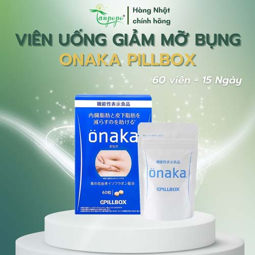 Viên uống Giảm mỡ bụng Onaka Pillbox Nhật Bản 60 viên