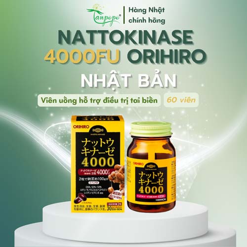 Viên uống Chống đột quỵ Orihiro Natto Kinase 4000FU