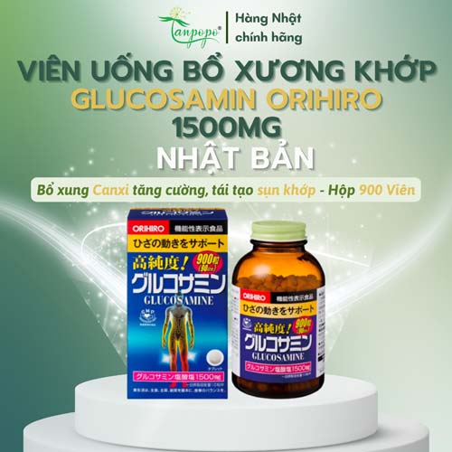 Viên uống Bổ xương khớp Glucosamin Orihiro 1500mg (900 viên)