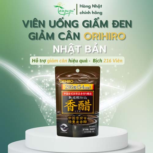 Viên uống Giấm Đen giảm cân ORIHIRO (216 viên)